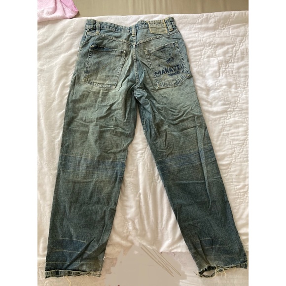 VINTAGE RARE Makaveli Branded Jeans Size 32x34 Tupac Shakur Hip Hop Rap Music - Picture 10 of 10